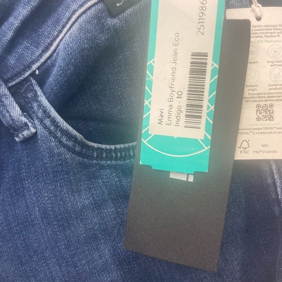 NWT Stutch Fix Emma Boyfriend Slim Eco Jean/ Indigo/ size 10 - Picture 3 of 11